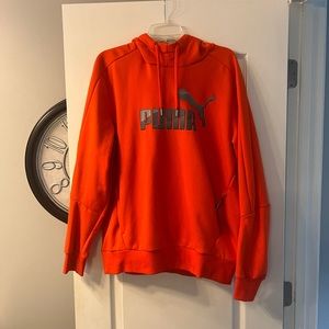 Puma Pullover hoodie size L bright orange